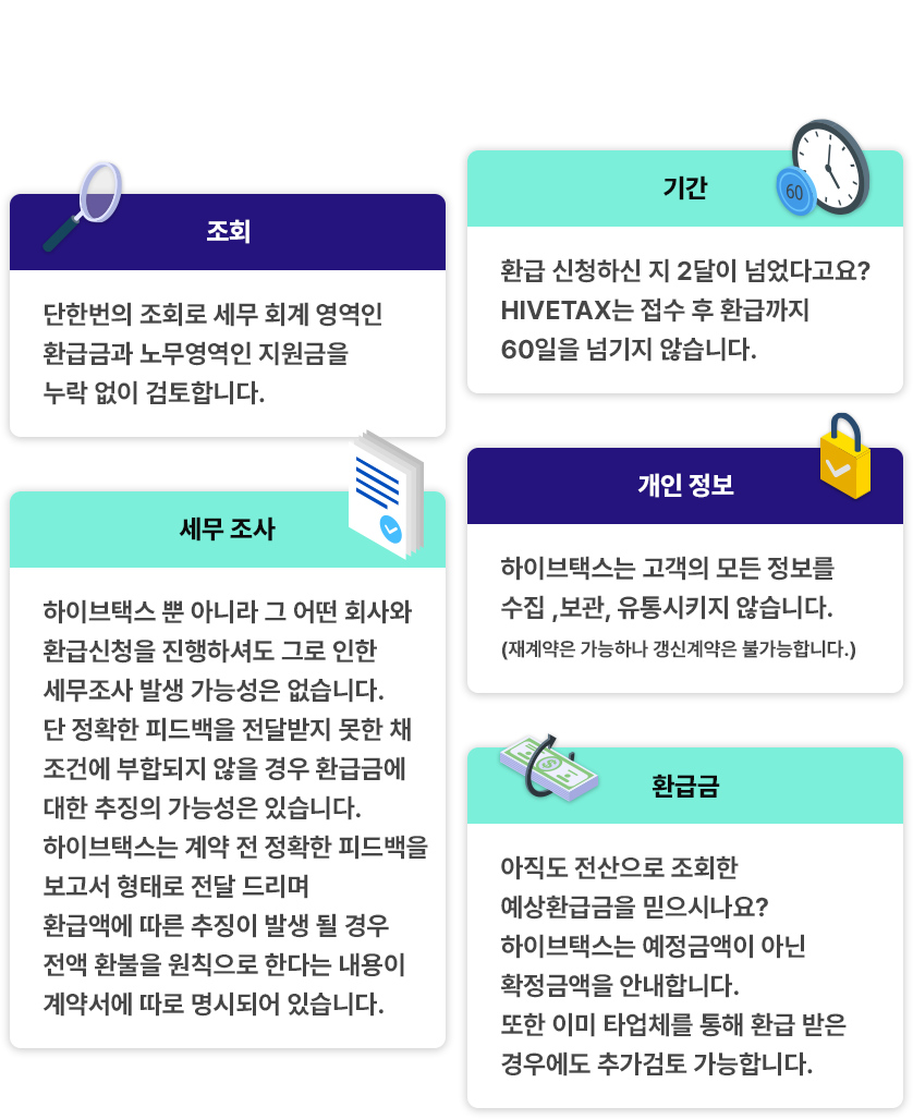 하이브택스만의 차별점